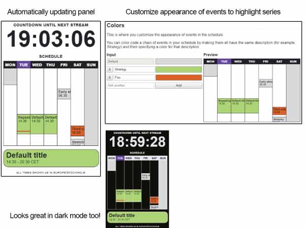 Twitch Streaming Schedule - 5 Ways to Promote and Attract Attention 16 Schedule with Google Calendar Extension on Twitch