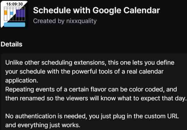Twitch Streaming Schedule - 5 Ways to Promote and Attract Attention 15 Schedule on Twitch with Google Calendar