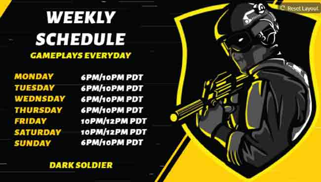 Twitch Streaming Schedule - 5 Ways to Promote and Attract Attention 7 Custom Banner on Twitch