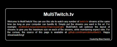 The Ultimate Guide: How to Watch Multiple Streams on Twitch and YouTube 2 image showing multitwitch website homepage