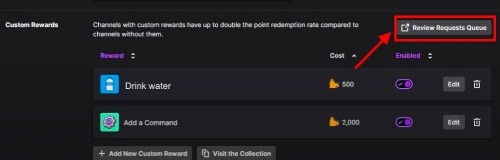 How to Give Points on Twitch? 4 Top Channel Points FAQs for Streamers and Mods 4 review request queue button