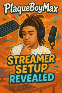 PlaqueBoyMax Streamer Setup Revealed Pinterest Image