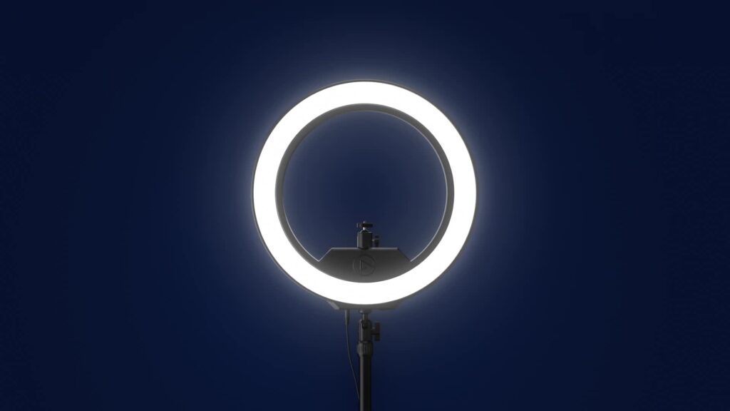 An Elgato Ring Light, which provides even lighting to dramatically improve webcam quality.